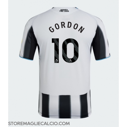Newcastle United Anthony Gordon #10 Maglia Gara Casa Repliche 2025-26 Maniche Corte Newcastle United Anthony Gordon #10 Maglia Gara Casa Repliche 2025-26 Maniche Corte